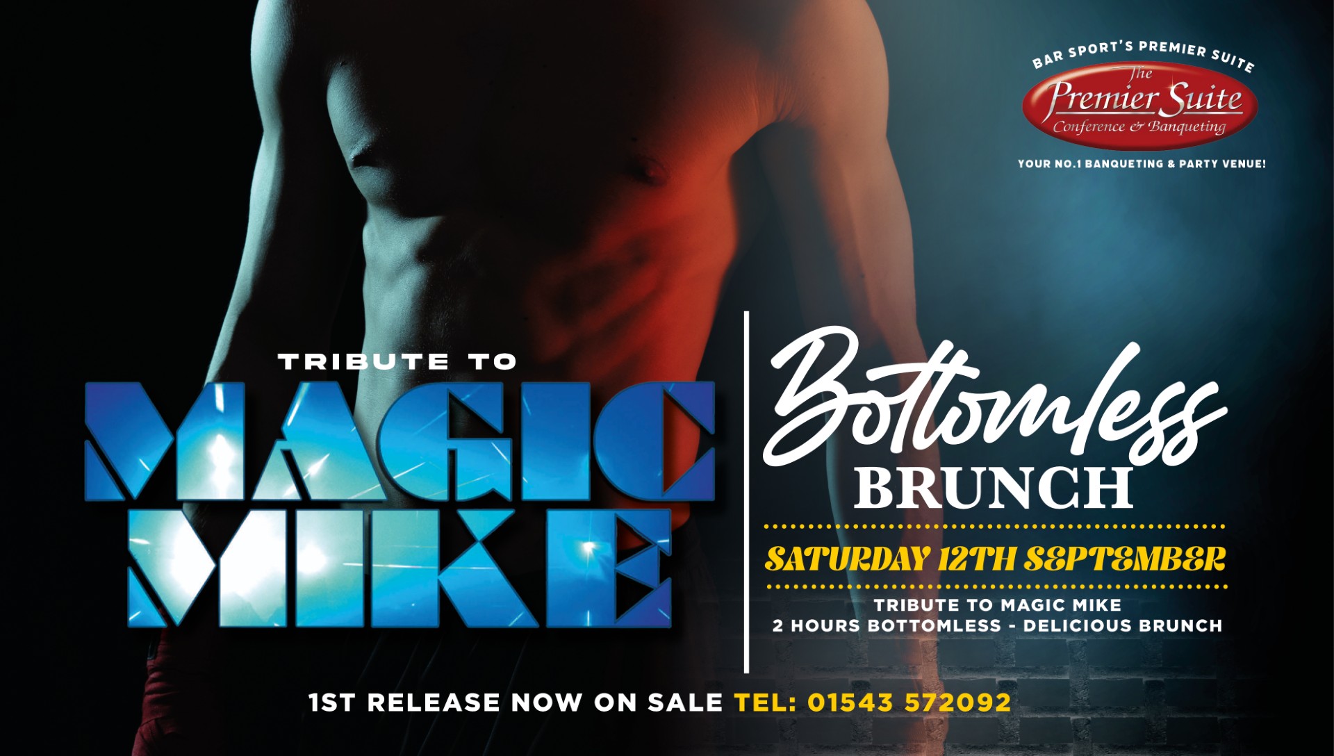 MAGIC MIKE - BOTTOMLESS BRUNCH – Live Male Dancers - Drag & DJ