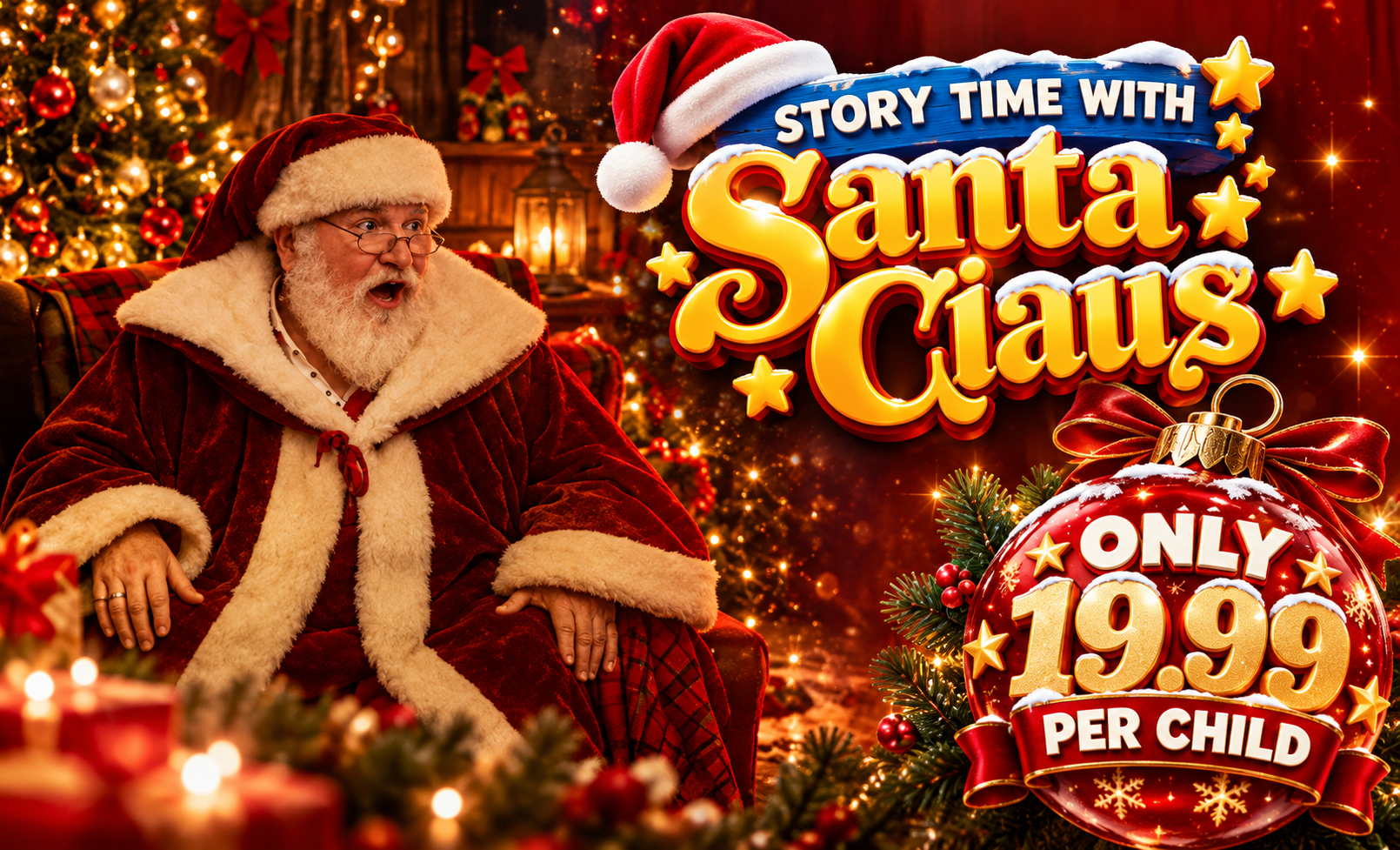 Story Time with Santa Claus at Buddys Adventures